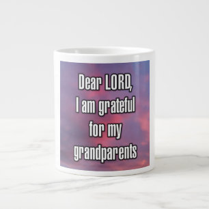Caneca De Café Grande Querido SENHOR, sou grato pelos meus avós Mug