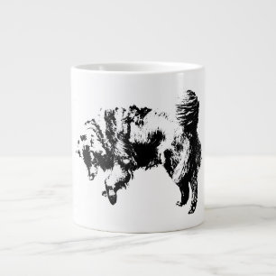 Caneca De Café Grande Quieto relógio à luz de outubro