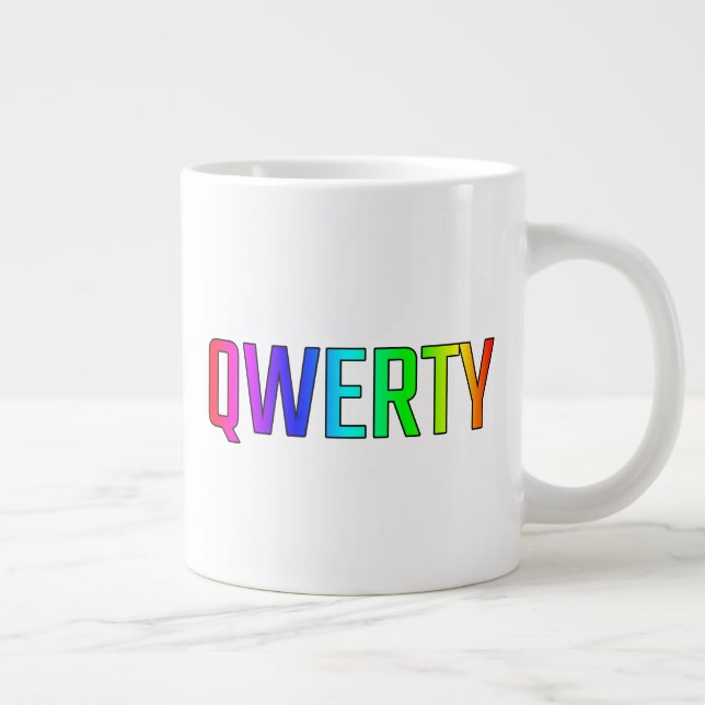 CANECA DE CAFÉ GRANDE QWERTY (Direita)