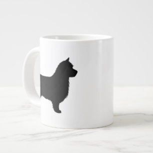 Caneca De Café Grande Raça de cachorro Terrier Australiano Silhuetas Aus
