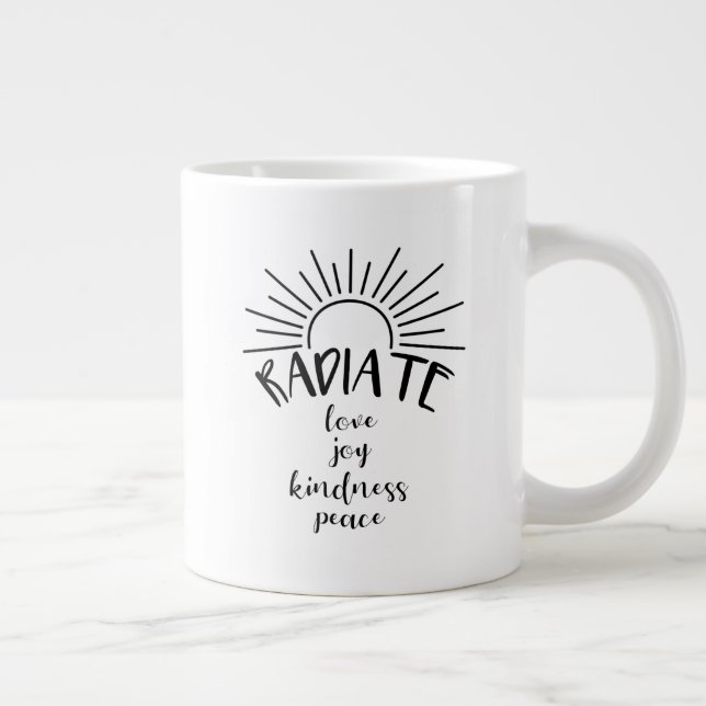 Caneca De Café Grande Radiate Love - (Direita)