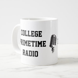 Caneca De Café Grande Rádio Primetime da Universidade Jumbo Mug