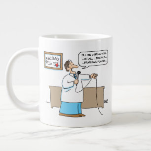 Caneca De Café Grande Radiologista Engraçado Cantando Cartoon Canções Ka
