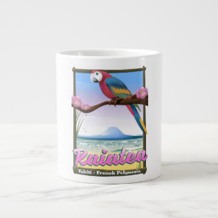 Caneca De Café Grande Raiatea Ilhas da Sociedade,Taiti,Polinésia Frances