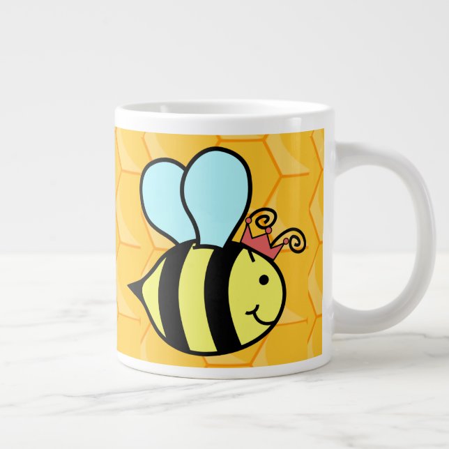Caneca De Café Grande Rainha Bee (Direita)
