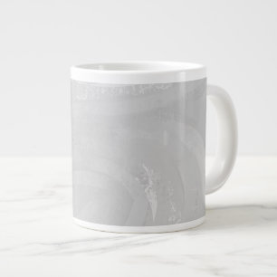 Caneca De Café Grande Rainy Sky Cinza Swirl