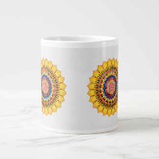 Caneca De Café Grande Rajado dourado