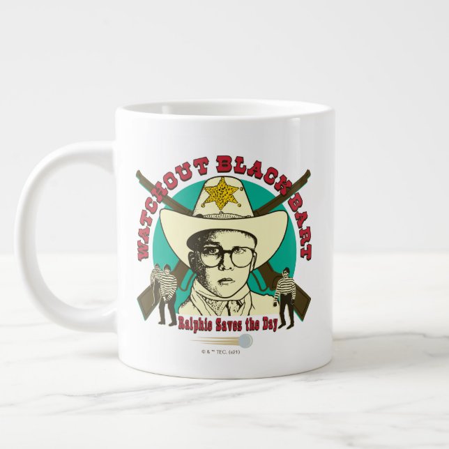 Caneca De Café Grande Ralphie Saves the Day (Esquerda)