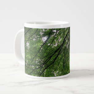 Caneca De Café Grande Ramais e Folhas de Mug