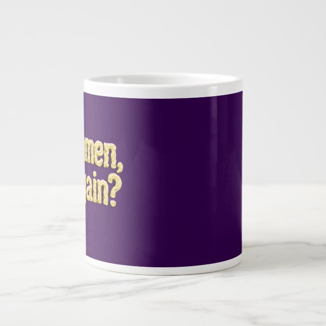 Caneca De Café Grande Ramen, De Novo? (Frente)