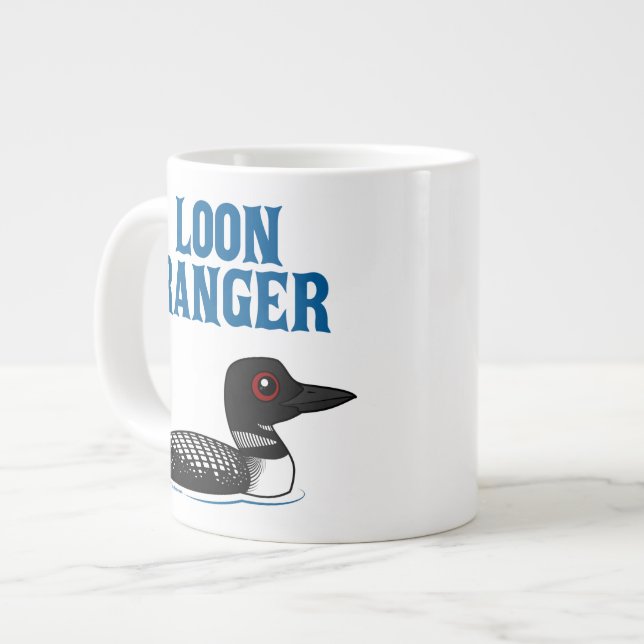 Caneca De Café Grande Ranger Loon (Frente Esquerda)