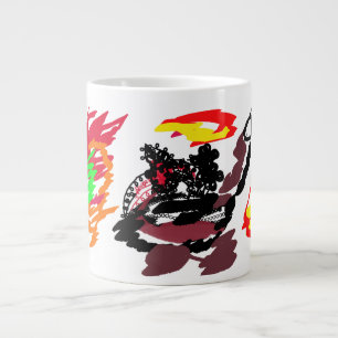 Caneca De Café Grande Raposa selvagem de outono