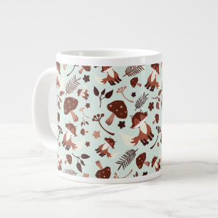 Caneca De Café Grande Raposa Whimsical