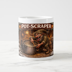 Caneca De Café Grande Raspador de Panela Icelandic Yule Lad