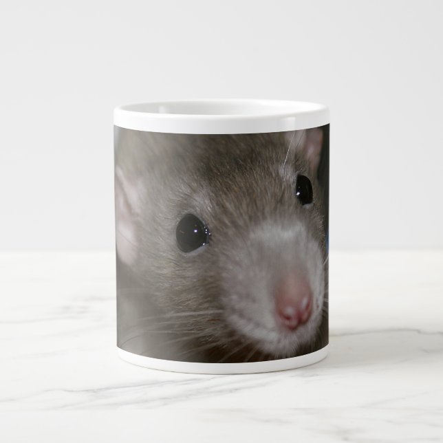 Caneca De Café Grande Rato curioso (Frente)