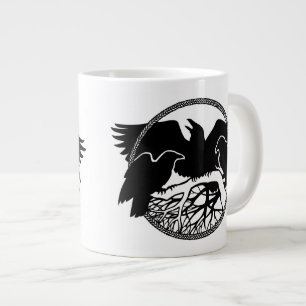 Caneca De Café Grande Raven Art Jumbo Mugs Legal Crow Art Cups & Mugs