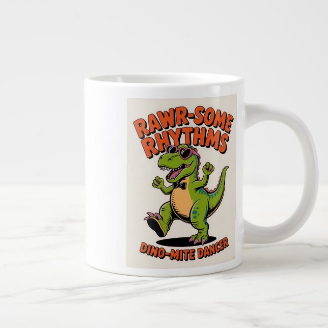 Caneca De Café Grande Rawr-Some Rhythms (Direita)