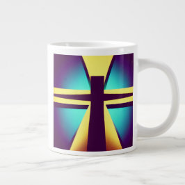 Caneca De Café Grande Rays Cross Mug