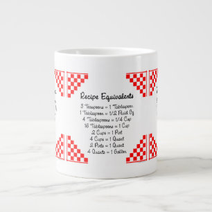 Caneca De Café Grande Receber equivalentes - cheques vermelhos