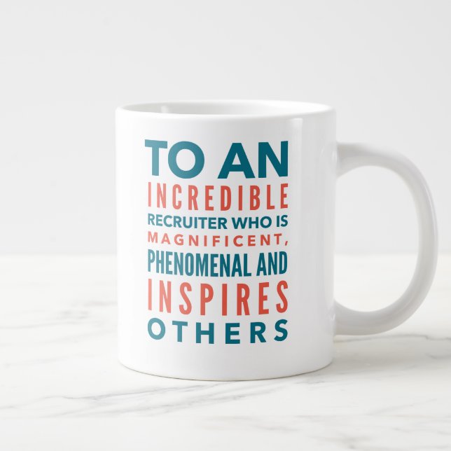 Caneca De Café Grande Recrutador Mug (Direita)