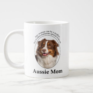 Caneca De Café Grande Red Australian Shepherd Mãe