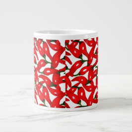Caneca De Café Grande Red Hot Peppers Spicy 