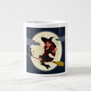 CANECA DE CAFÉ GRANDE REDHEADED HALLOWEEN WITCH