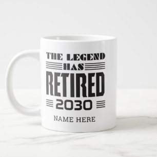 Caneca De Café Grande Reforma Personalizada A Legenda Se Aposentou