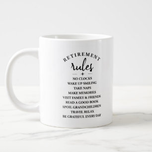 Caneca De Café Grande Regras de Reforma - Abraçar a Alegria de uma Nova
