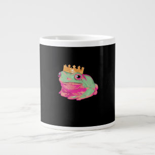 Caneca De Café Grande Rei Sapo Funky Meme Estilo Clássico
