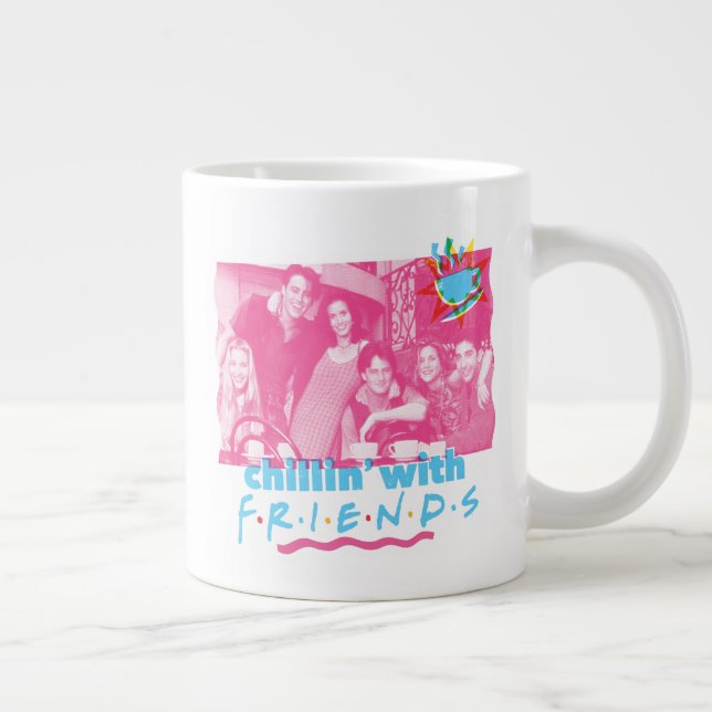 Caneca De Café Grande Relaxando com os FRIENDS™ (Direita)