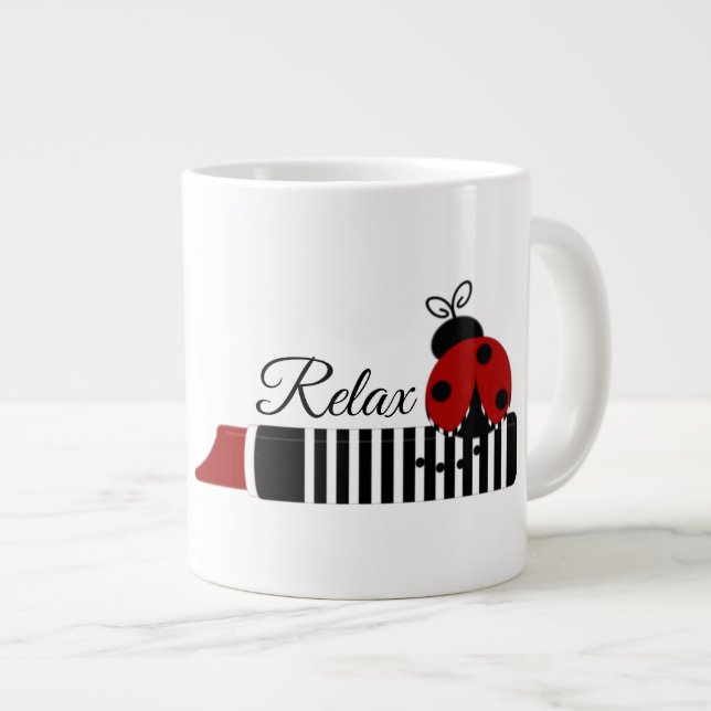 Caneca De Café Grande Relaxe - Jumbo Mug (Frente Esquerda)