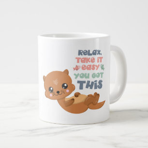 Caneca De Café Grande Relaxe - Otter - Jumbo Mug