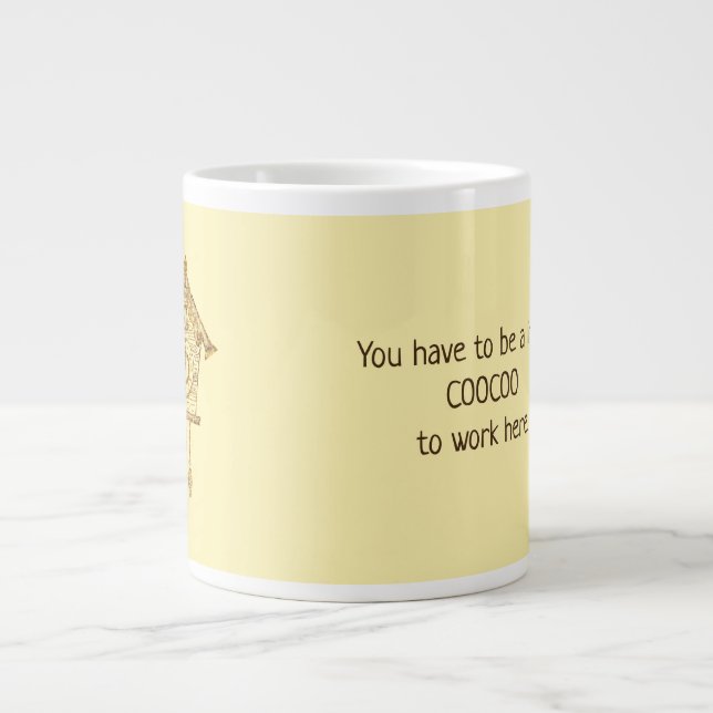 Caneca De Café Grande Relógio de Coo (Frente)