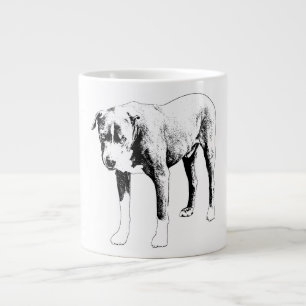 Caneca De Café Grande Relógio de inverno, rosto leal