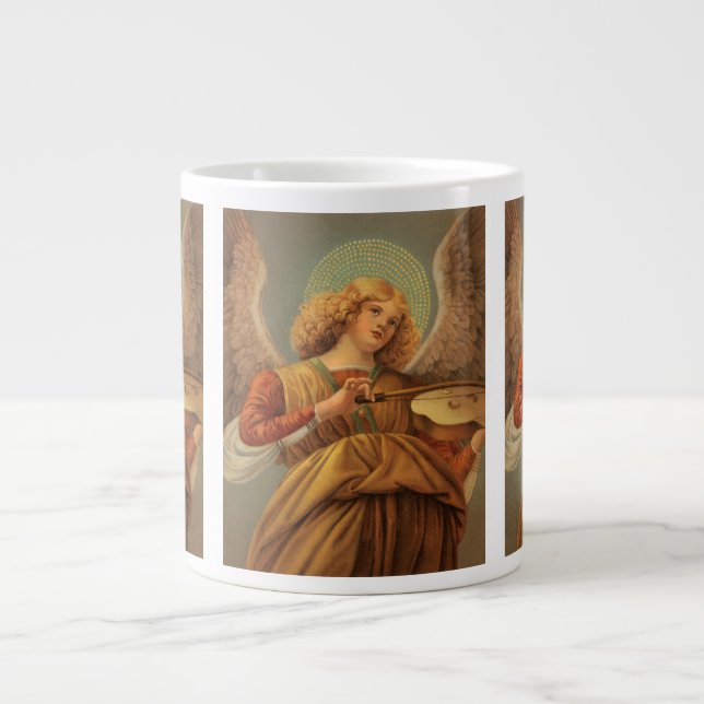 Caneca De Café Grande Renaissance Angel Playing Violin Melozzo da Forli (Frente)