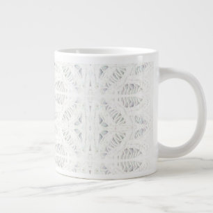 Caneca De Café Grande RENDA BATTENBURG Caneca Grande
