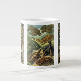 Caneca De Café Grande Répteis e Anfíbios Antigos por Ernst Haeckel