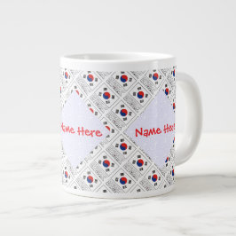 Caneca De Café Grande República da Coreia Pessoal Personalizada