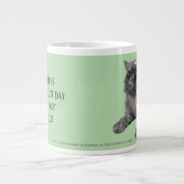 Caneca De Café Grande Respeite Seu Gato por RoseWrites