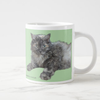Caneca De Café Grande Respeite Seu Gato por RoseWrites