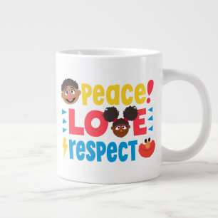 Caneca De Café Grande Respeito Pelo Amor Pela Paz