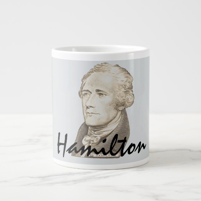 Caneca De Café Grande Retrato clássico de Alexander Hamilton (Frente)