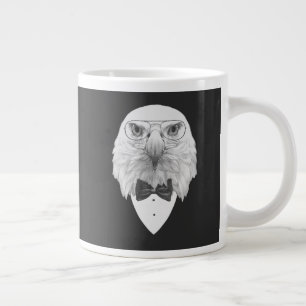 Caneca De Café Grande Retrato de Águia Clássico