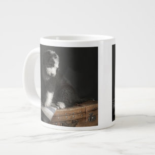 Caneca De Café Grande Retrato de filhote Bobtail em estúdio