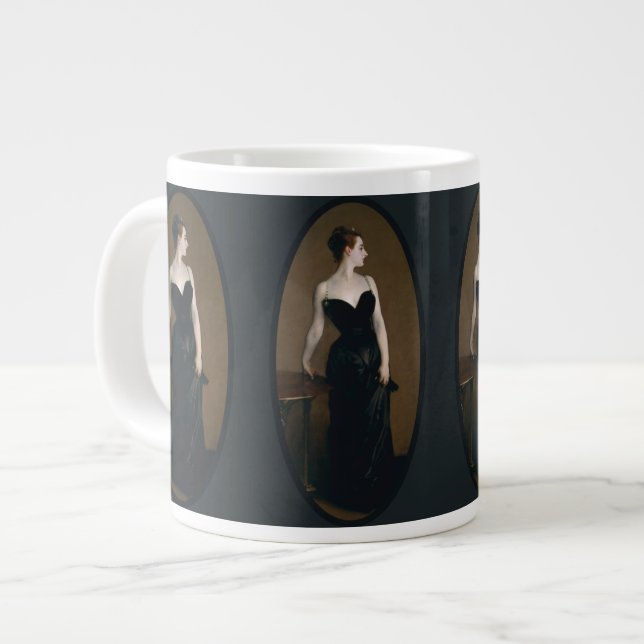 Caneca De Café Grande Retrato de Madame X de John Singer Sargent (Frente Esquerda)