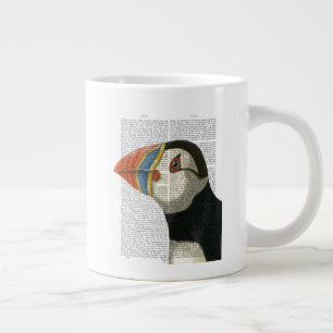 Caneca De Café Grande Retrato de Puffin