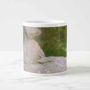 Caneca De Café Grande Retrato Impressionista de Primavera, Claude Monet