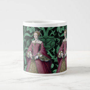 Caneca De Café Grande Retrato Princesa Elizabeth Tudor, Rainha