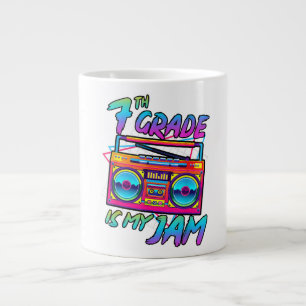 Caneca De Café Grande Retro Anos 80 7ª Série É Minha Onda Volta às Aulas